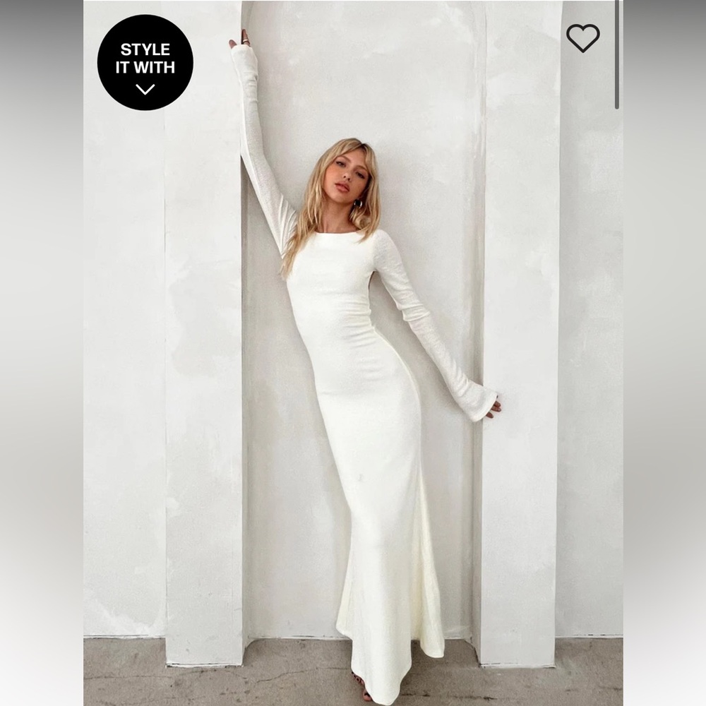 Brand new Princess Polly SNYDER SHEER MAXI DRESS CREAM with tags